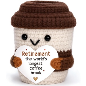 Regalo <span class=keywords><strong>de</strong></span> Café Hecho a Mano con Crochet, con Mensaje Positivo, para Compañeros <span class=keywords><strong>de</strong></span> <span class=keywords><strong>Trabajo</strong></span>, Amigos, Maestros, Enfermeras, Alivio del Estrés, Salud Mental, Autocuidado, Regalo <span class=keywords><strong>de</strong></span> Oficina - Product Image 6
