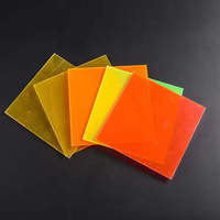 Plaque acrylique fluorescente personnalisée HUASHUAITE 5 mm, plaque acrylique fluorescente colorée coulée 10 mm, découpée sur mesure