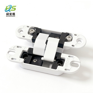 Black Customized Logo 3d Concealed Door Hinge Zinc Adjustable Folding Bedroom Bld-g110 180 Degree Opening Full Visibility and - Product Image 3