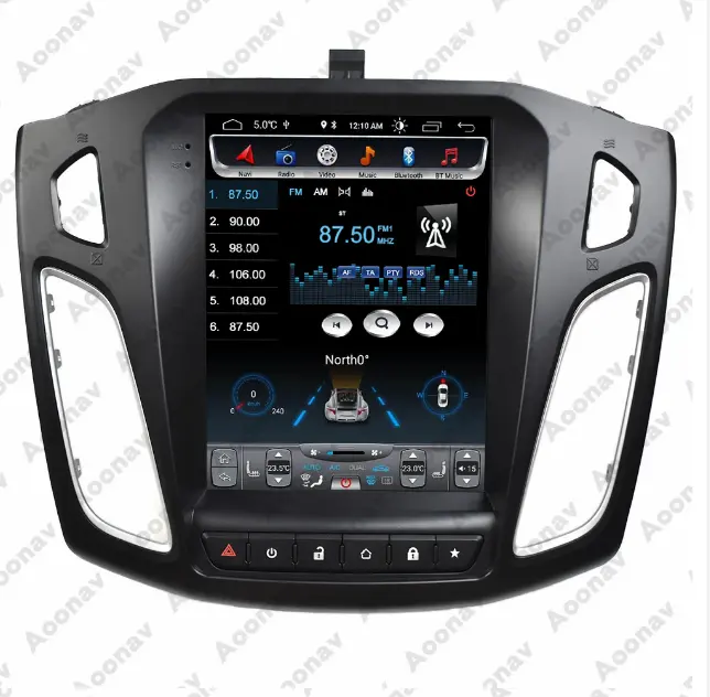एंड्रॉयड कार मल्टीमीडिया प्लेयर स्टीरियो जीपीएस डीवीडी रेडियो नेविगेशन स्क्रीन फोर्ड फोकस MK3 2011-2018 के लिए कार जीपीएस नेविगेशन