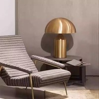 Lampe de table champignon minimaliste moderne pour salon chambre modèle maison lampe de chevet en métal personnalisée
