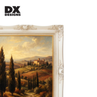 Cadre photo DX Designs 4x6 5x7 8x10 pouces, style baroque floral en relief, cadre photo en bois MDF blanc vintage orné pour la décoration de la maison