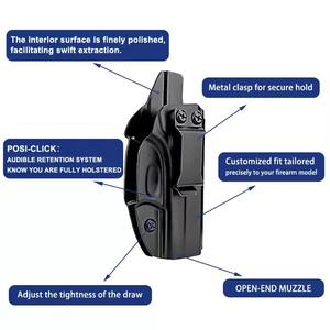 Bền thuận tay phải iwb kydex súng bao da che giấu mang theo chiến thuật cho <span class=keywords><strong>G43</strong></span> Sản phẩm an toàn - Product Image 6