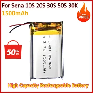 Batterie rechargeable haute capacité 1500 mAh pour casque sans fil de <span class=keywords><strong>moto</strong></span> <span class=keywords><strong>Sena</strong></span> 10S 20S 30S 50S 30K, fabriqué en Chine - Product Image 2