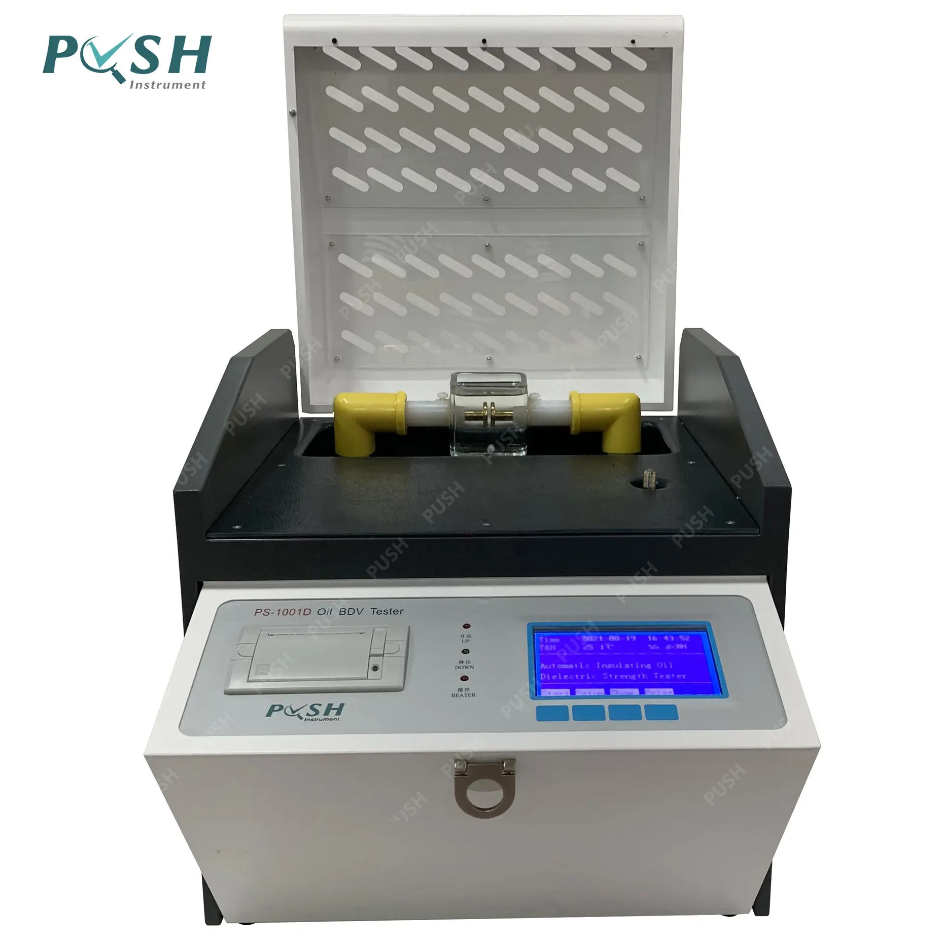 Instrumento de prueba eléctrica a presión, transformador de Medición Automático, dispositivo de análisis de aceite BDV
