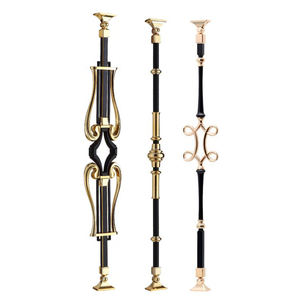 Rampe d'<span class=keywords><strong>escalier</strong></span> durable au design moderne luxueux pour rampe d'<span class=keywords><strong>escalier</strong></span> de villa Colonne de fleurs élégante - Product Image 5