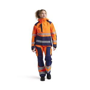 BLAKLADER - 443619875389XXL Chaqueta de concha de alta visibilidad para mujer Naranja/Azul marino-EAN 7330509865002 ROPA DE TRABAJO DE LA HI-VIS - Product Image 3