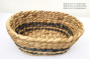 Vente chaude Écologique Flexible Jacinthe D'eau Panier De Rangement Fabriqué À La Main Vintage Style Bol De Fruits pour Le Stockage À La Maison - Product Image 6