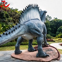 Modèle de dinosaure animatronique Spinosaurus, robot réaliste pour parcs à thème, expositions de parcs dinosaureux et sites touristiques