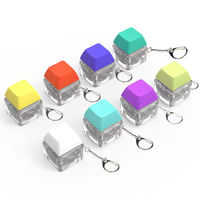 En gros, Porte-clés en acrylique léger, jouet anti-stress à bouton-poussoir, pendentif clavier imprimé en relief, design personnalisé