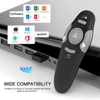 Telecomando USB Wireless con Puntatore Laser per Presentazioni PowerPoint, Clicker per Facile Clicchi e Navigazione