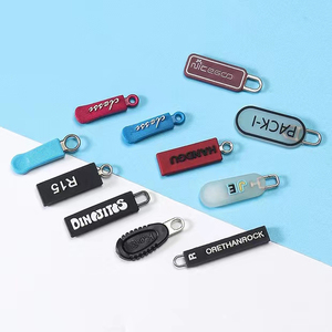 <strong>Custom</strong> Logo Silicone <strong>Zipper</strong> Pullers Plastic <strong>Zipper</strong> Slider #5 &amp; #3 with <strong>Custom</strong> <strong>Zipper</strong> <strong>Pull</strong> - Product Image 3