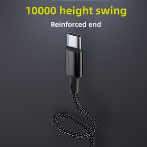 <span class=keywords><strong>สาย</strong></span>ไฟไนลอนถักเปีย60W <span class=keywords><strong>สาย</strong></span><span class=keywords><strong>ชาร์จ</strong></span>เร็ว PD 1M <span class=keywords><strong>Type</strong></span> <span class=keywords><strong>C</strong></span> ไปยัง <span class=keywords><strong>Type</strong></span> <span class=keywords><strong>C</strong></span> <span class=keywords><strong>สาย</strong></span>ข้อมูลที่เร็วสุดสำหรับ iPhone <span class=keywords><strong>Samsung</strong></span> - Product Image 6