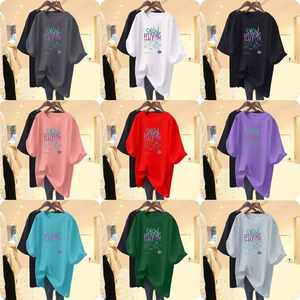 Marque de mode Amiry à manches courtes couleur unie Slogan imprimé décontracté 100% coton à manches courtes t-<span class=keywords><strong>shirt</strong></span> pour hommes et femmes vêtements - Product Image 1