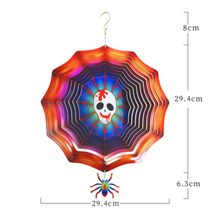 Decoración de Halloween, Molinillos de Viento Metálicos 3D, Otros Molinillos de Viento de Ganchillo para Halloween - Product Image 4