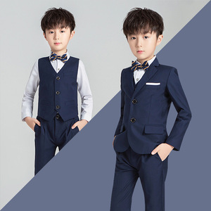 Ensemble de 4 pièces de vêtements de fête de luxe pour bébé garçon de 2 à 12 ans, costume de mariage uni pour enfant garçon - Product Image 2