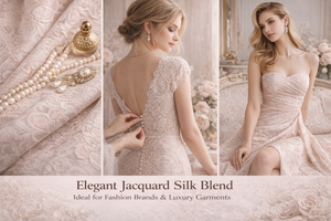 Tissu en mélange de <span class=keywords><strong>soie</strong></span>, nylon et polyester, tissu en fibres mélangées pour vêtements et accessoires de mode - Product Image 2