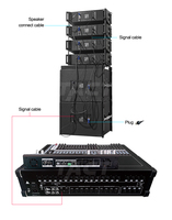 Sistema de Sonido Profesional de Doble Línea Activa de 10 Pulgadas para Conciertos, Escenarios y Eventos al Aire Libre
