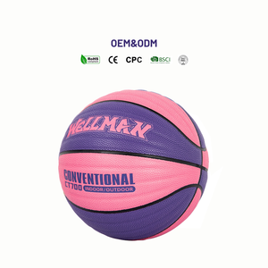 Pallone da <span class=keywords><strong>Basket</strong></span> PU Pronto all'Uso, Misura 7, Termosaldato, per Streetball, Adolescenti e Adulti, Uso Interno ed Esterno, Allenamento in Palestra e Competizione - Product Image 1