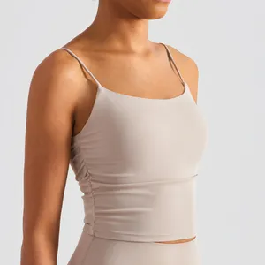 Toptan 2022 Por belediye başkanı kadın kolsuz boş kırpma üst korse gömlek seksi kırpılmış Tank Tops çıplak dokulu destekli sporcu sütyeni