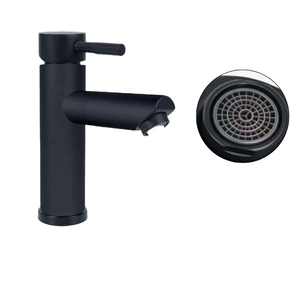 Salle de bain 304 raccords d'évier en acier inoxydable Matt lavabo robinet ensemble salle de bain lavabo mitigeur - Product Image 2