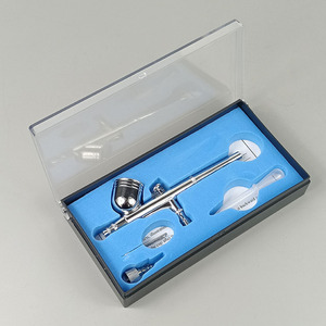 Aérographe HD-470 à alimentation par gravité, double action, gobelet de 10 cc, vitesse réglable pour l'art, le maquillage, la décoration de gâteaux et les ongles - Product Image 4