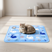 Tapis rafraîchissant pour animaux de compagnie, rempli d'eau, en PVC réutilisable, pour l'été, pour chats et chiens