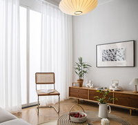 XinLan – Rideaux de fenêtre à tringle basiques Victoria brodés de fleurs, voilages blancs pour cuisine et chambre à coucher (vente en gros)