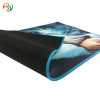 Tapis de souris de jeu personnalisé en gros, grand format, antidérapant, en caoutchouc, pour bureau