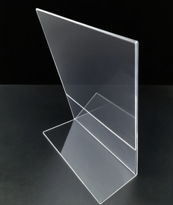 L-Hình Trong Suốt PMMA Bảng Chủ Thẻ A4/A5 Nghiêng Đứng Dấu Hiệu Hiển Thị Acrylic Máy Tính Để Bàn Quảng Cáo Cắt Uốn - Product Image 4