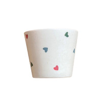 Mug en céramique INS simple, peint à la main, en forme de cœur, avec poignée, pour le petit-déjeuner, le lait ou le café