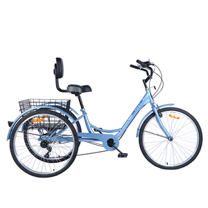Xkj — tricycle à <span class=keywords><strong>3</strong></span> <span class=keywords><strong>roues</strong></span> pour adultes, triporteur à pédale, cargo, pignons - Product Image 4