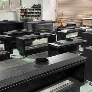 Cheminée à <span class=keywords><strong>gaz</strong></span> suspendue moderne MEISU.CH avec panneau mural pour téléviseur, insert d'angle australien - Product Image 6