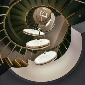 <span class=keywords><strong>Lampadario</strong></span> <span class=keywords><strong>a</strong></span> <span class=keywords><strong>Sospensione</strong></span> Rotondo Moderno e Artistico per Corridoio e Scale, <span class=keywords><strong>LED</strong></span> Dimmerabile per Casa e Ufficio - Product Image 4