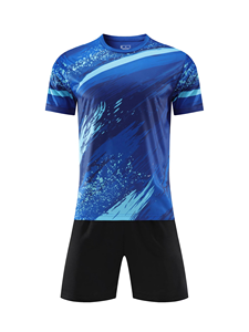 उच्च गुणवत्ता वाले फुटबॉल यूनिफॉर्म 100% विभिन्न रंगों में पॉलिएस्टर फाइबर सांस लेने योग्य फुटबॉल वर्दी - Product Image 2