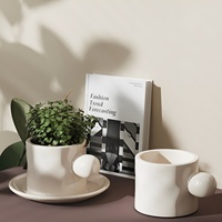 Moule en résine et silicone DIY pour pot de fleurs en forme de tasse style Instagram, modèle D5394, fabriqué en Chine