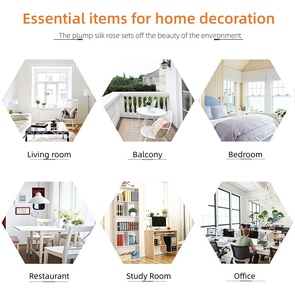 Hot Bán 19.69Inch Duy Nhất Nhân Tạo Tăng Bất Cảm Ứng Giả Hoa Cho Đám Cưới Trang Trí Nội Thất, Tùy Chỉnh Bán Buôn - Product Image 4