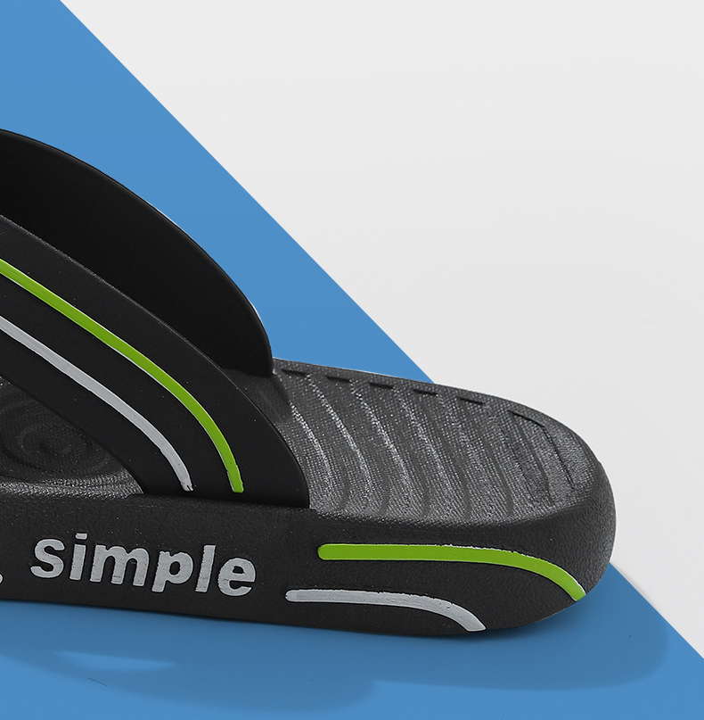 Men Flip-flops Slippers Non-slip Beach Slippers Couples Outdoor PVC Flip Flops