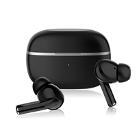 Earphone kustom nirkabel dengan casing pengisi daya Bluetooth 6.0 Bass dalam & baterai tahan lama