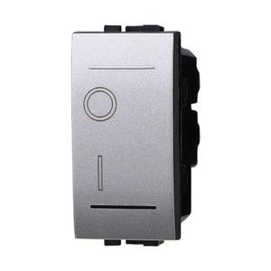 Interruttori a Parete Bipolari 0-1 16A Colore GRIGIO Compatibili con Prodotti Internazionali Bticino - Product Image 1