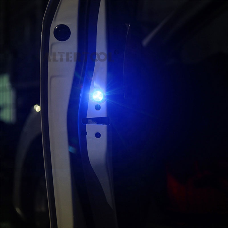 2 Feux D'Avertissement Portière Voiture - LED Rouge Étanche - Alerte Anti-Collision Magnétique