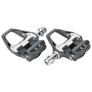 Pédale de vélo autobloquante avec cales en nylon couleur carbone, roulements étanches en Cr-Mo, pièces de pédale gratuites pour <span class=keywords><strong>le</strong></span> cyclisme sur route - Product Image 4