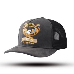 Gorra de béisbol vintage americana transfronteriza con bordado de águila, material de PVC, tela de gamuza afelpada, ajustable - Venta al por mayor - Product Image 4