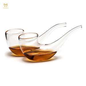 Custom Designer Smoking Pipe Shot Glass Small Whiskey Glass 65ml - Product Image 1