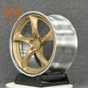 Jantes de voiture de tourisme Maxtera Forged Custom Gold AL13 R190 Style pour McLaren Ferrari Porsche 911 BMW M3 M4 AMG Audi <span class=keywords><strong>RS</strong></span> en alliage - Product Image 3
