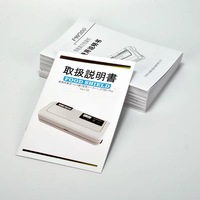 Brochure pliée écologique imprimant la garantie promotionnelle d'affaires de revêtement UV de papier réutilisé brillant