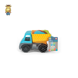 Ensemble de 5 camions de plage pour enfants avec benne basculante, arrosoir, râteau, pelle et moules - Product Image 2