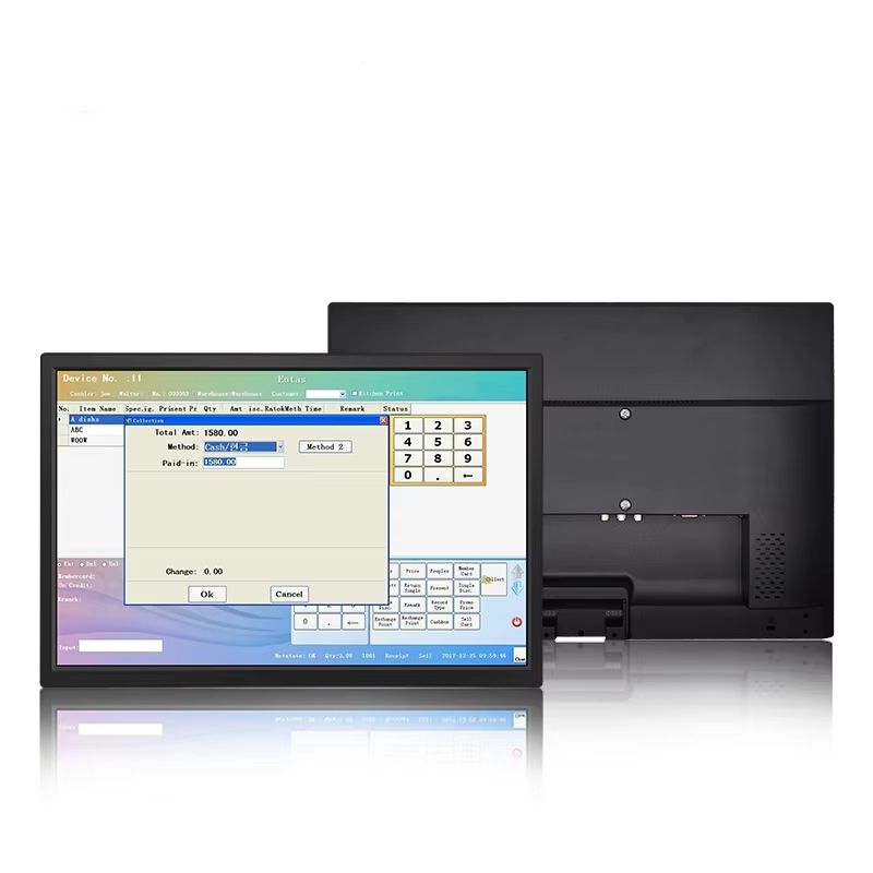 19.2 Inch Industrial Monitor HD VGA AV BNC USB Wide Screen VESA Wall Mounted Plastic Industrial LCD Display