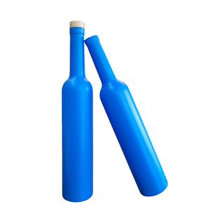 Spray cuello alto personalizado <span class=keywords><strong>Tequila</strong></span> 375ml 500ml forma redonda botella de vidrio transparente 750ml etiqueta <span class=keywords><strong>azul</strong></span> whisky bebidas alcohólicas - Product Image 2