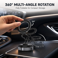 Support magnétique universel pour téléphone, ventouse puissante, aimants N52, rotation à 360 degrés, support portable pour tableau de bord de voiture et bureau